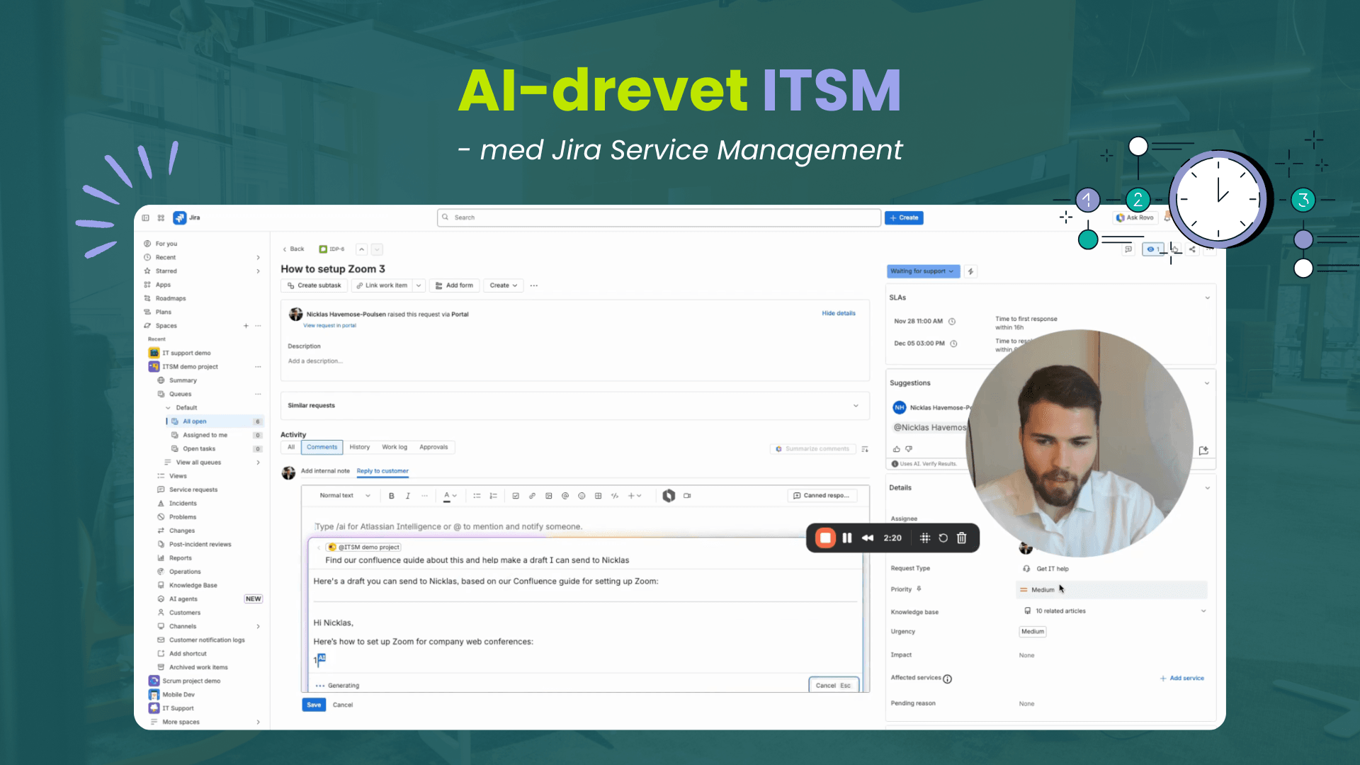 AI-drivet ITSM med Jira Service Management