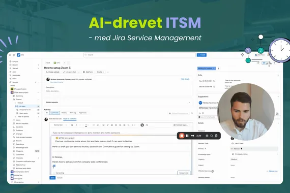 AI-drivet ITSM med Jira Service Management