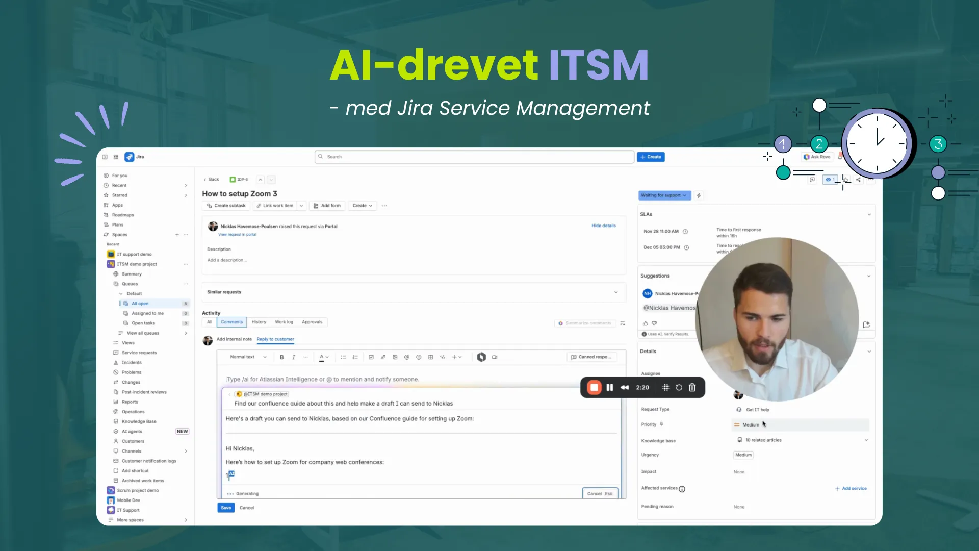 AI-drivet ITSM med Jira Service Management