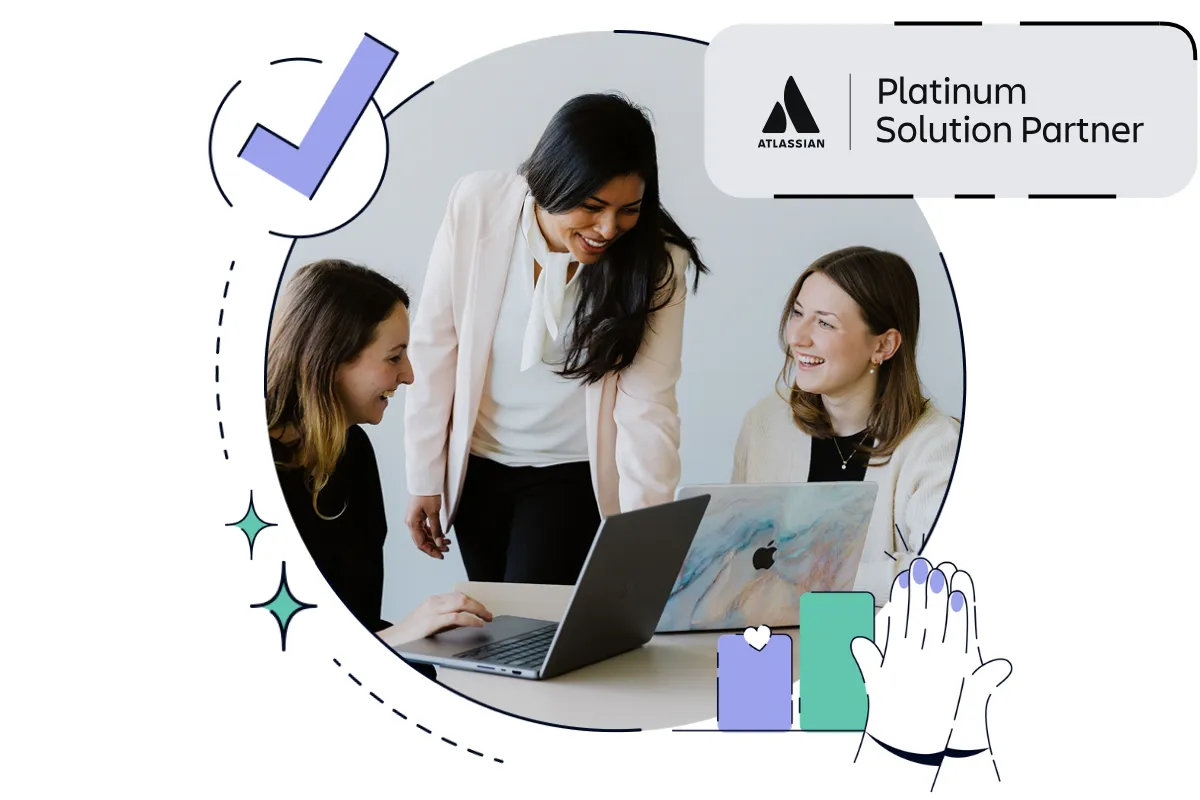 Team som samarbetar med Atlassian-programvara