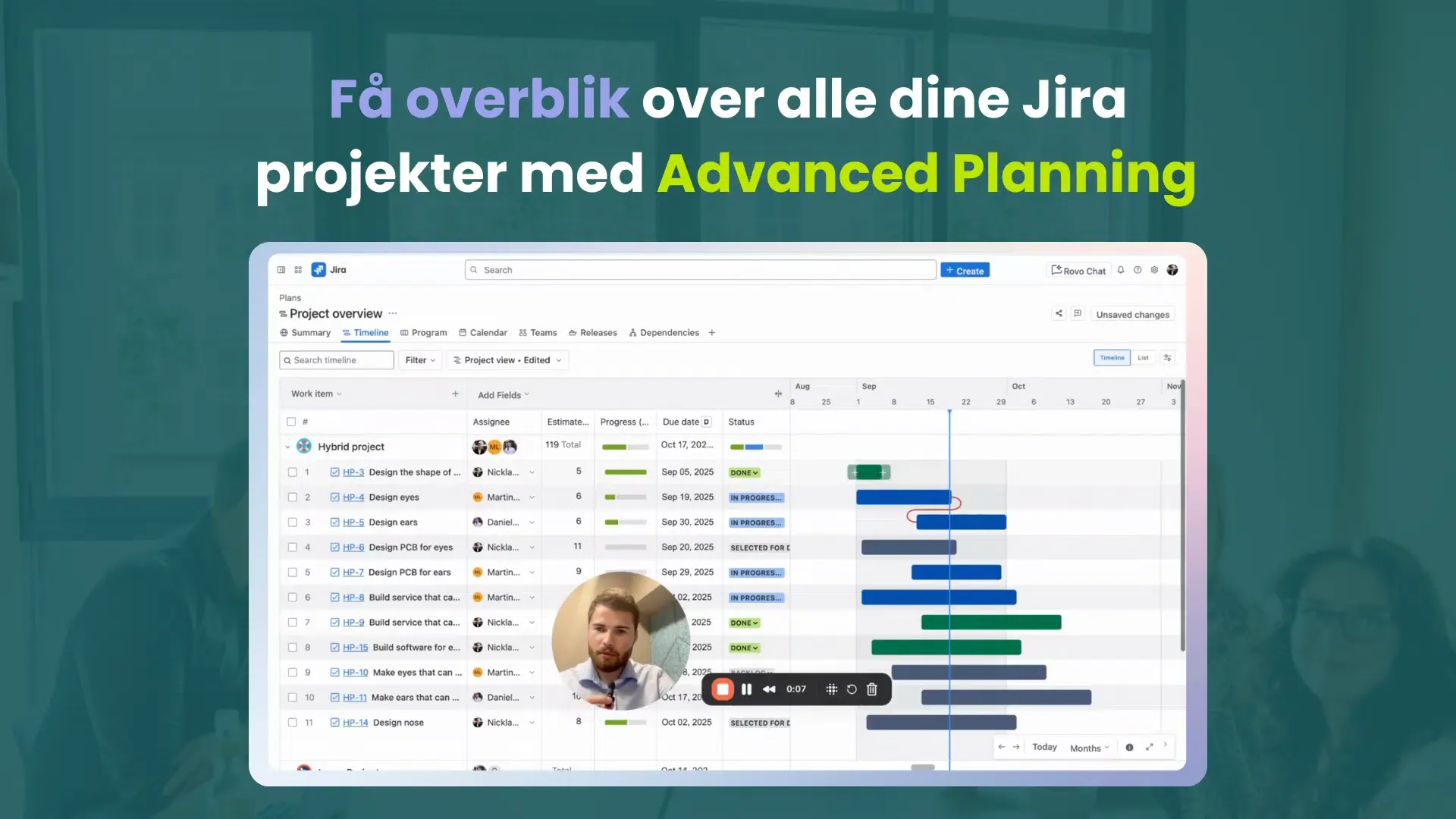 Få överblick över alla dina Jira-projekt med Advanced Planning