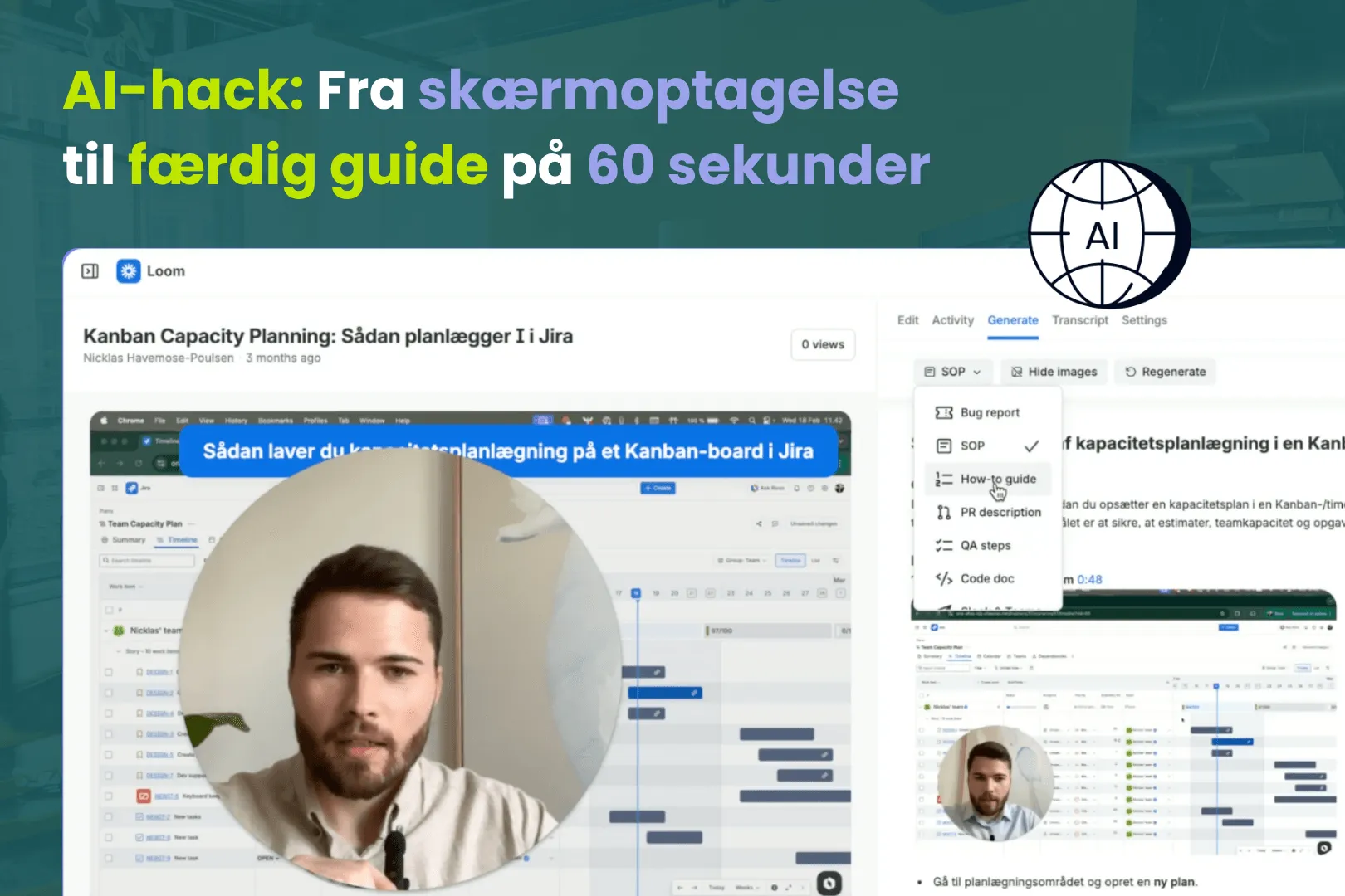 Från skärminspelning till färdig guide på 60 sekunder med Loom och Confluence AI