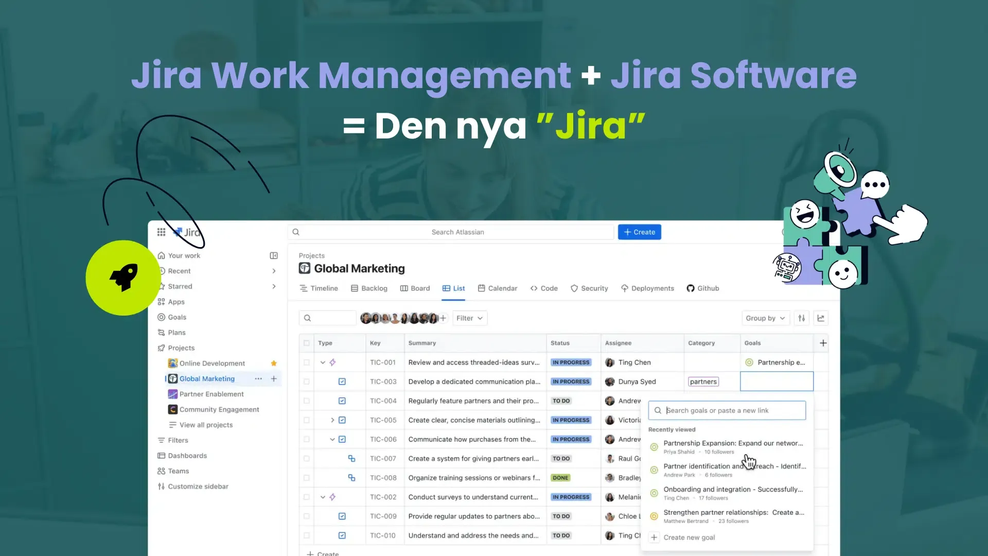 Jira Work Management + Jira Software = Det nya Jira