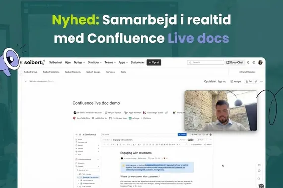 Samarbeta i realtid med Confluence Live Docs