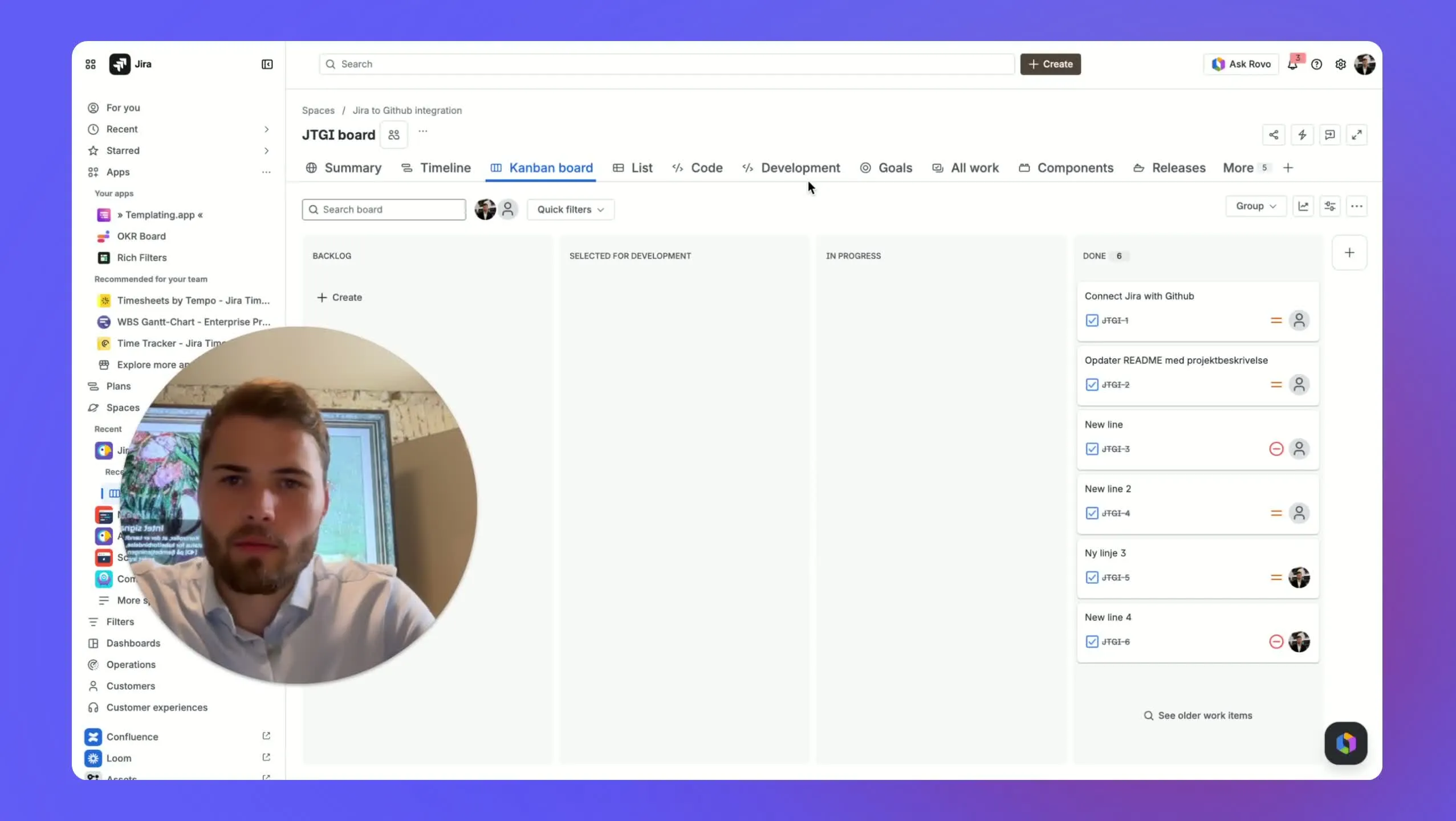 Skapa en Jira-uppgift redo för utveckling