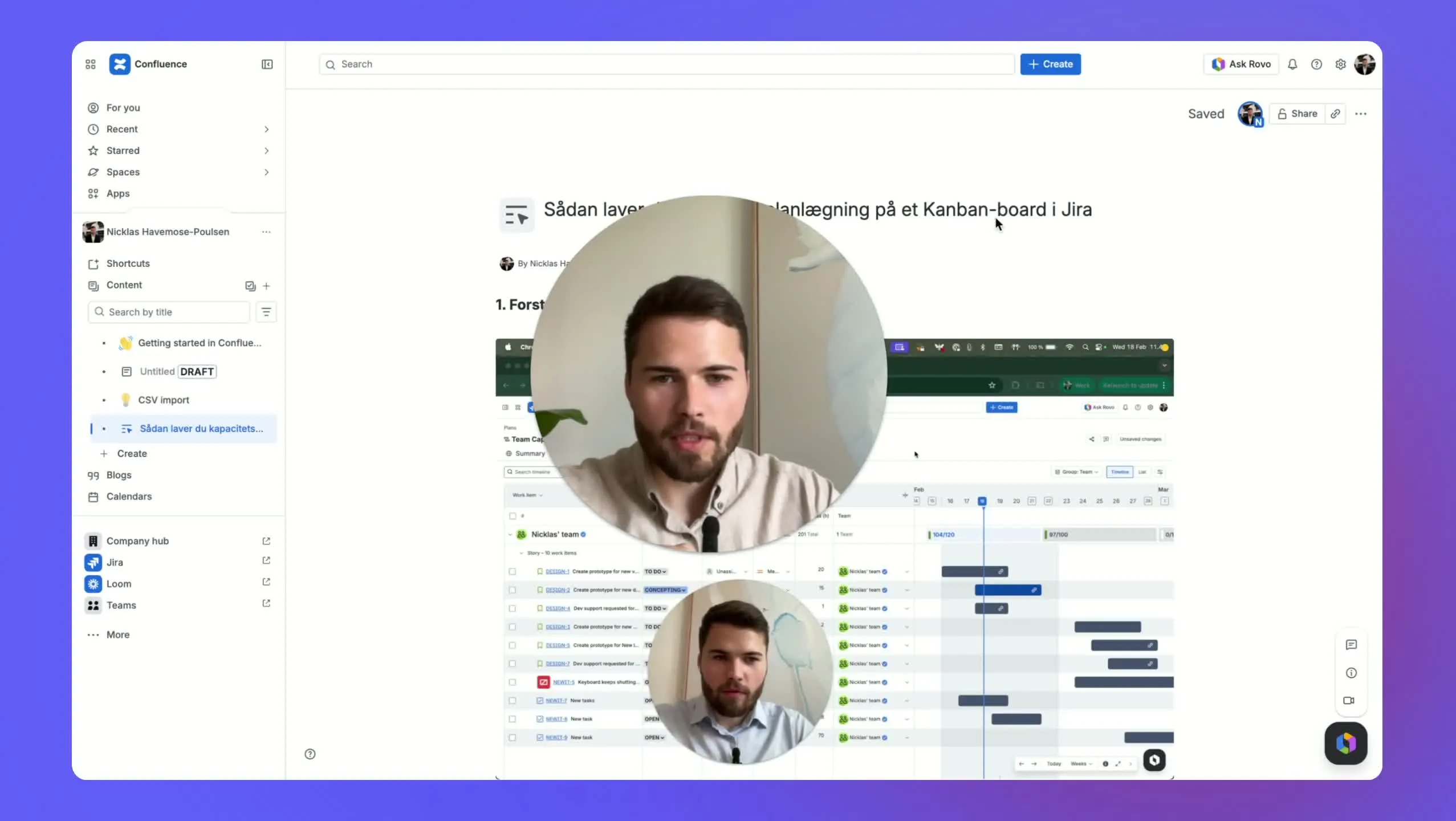 Det färdiga arbetsflödet från inspelning till guide